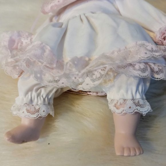 Vintage Porcelain Baby Doll Stuffed Body - Picture 5 of 7
